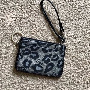 Coach Cheetah ID Wristlet